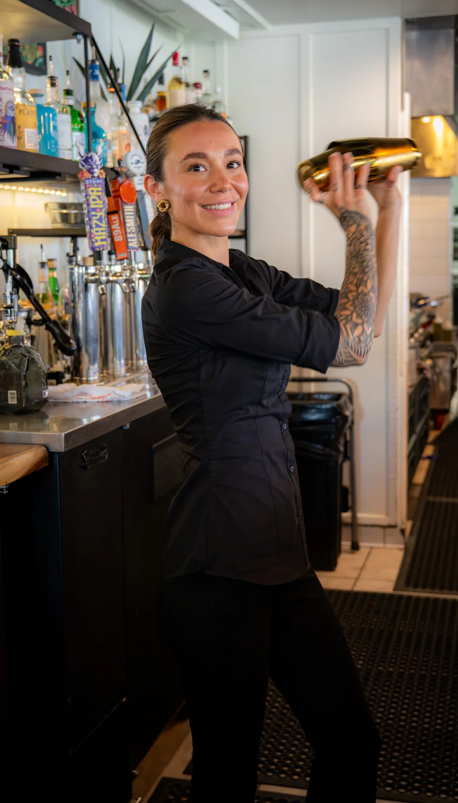 A signature cocktail, shaken to order